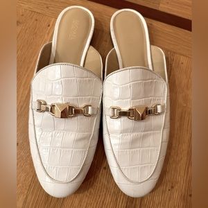 Michael Kors white mules 9.5